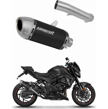Výfuk pro motocykl GSX-S 750 2017-2020 výfuk tlumič S6 BLACK DOMINATOR
