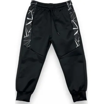 Childhood Chapecké černé tepláky s manžetou 02 Barva: Stříbrná, Velikost: 122