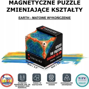 Hlavolam SHASHIBO KOSTKA ANTYSTRESOWA 36-MAGNESÓW HRAČKA PRO DĚTI DÁREK K VÁNOCŮM