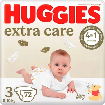 jednorázová plena Plenky Huggies Extra Care Velikost 3 72 ks
