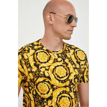 Pánské tričko Tričko Versace černá barva, 1000959 1A00515 99A, vel. M