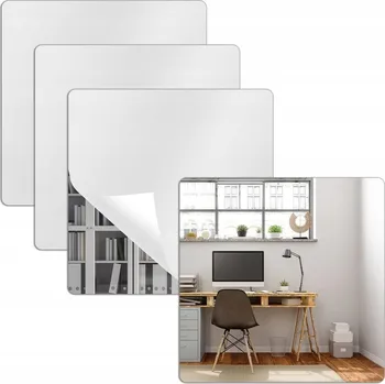 Zrcadlo Nástěnné Zrcadlo ŠEST BALENÍ ZRCADLOVÝCH DLAŽDIČEK čtverec 20 x 20 mm