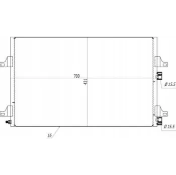 Výparník klimatizace Hart 614 503 Kondenzátor klimatizace