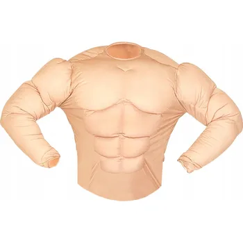 Karnevalový kostým SVALOVÝ PŘEVLEK NA HALLOWEEN ŠESTIBALENÍ KOSTÝM SVALY 128 cm