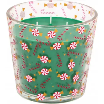 Svíčka Parafínová vonná svíčka Vánoční čas Aura 1 ks