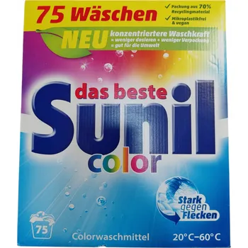 Prací prášek Prášek na barevné prádlo Sunil Color 3,75 kg