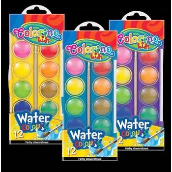 Vodová barva Akvarelové barvy Colorino 12 ks