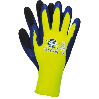 Pracovní rukavice Reis RDUAL YNB NEON Winter odolné do 250 °C 10