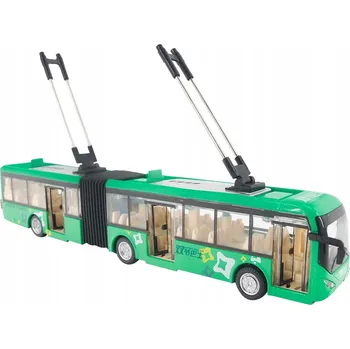 autíčko VELKÝ MĚSTSKÝ AUTOBUS SVĚTLA ZVUKY OTEVÍRACÍ DVEŘE ZELENÝ