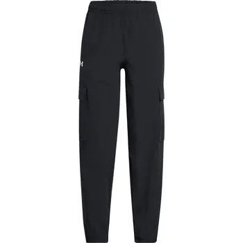 Dětské tepláky na volný čas Under Armour G RIVAL WOVEN CARGO PANTS černé 1386527-001 - YXS | UK 14 | US 15