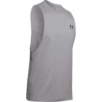 Pánské tílko Pánské funkční tílko Under Armour LEFT CHEST CUT OFF TANK šedé 1329286-035 - XXL | UK 9,5 | US 12