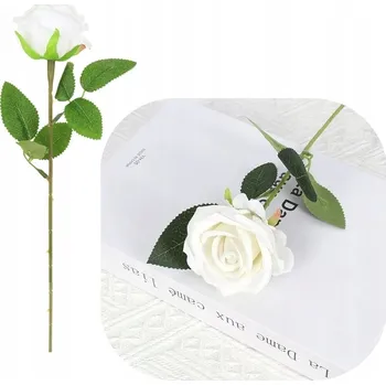 umělá květina Sametová Růže Jednotlivá Větvička Umělé Květiny Dekorace do Vázy 50 cm