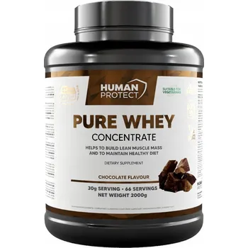 Protein Human Protect PURE WHEY CONCENTRATE 2kg PROTEIN KONCENTRÁT WPC Čokoláda