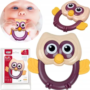 SENZORICKÁ CHRASTÍTKO KOUSÁTKO SOVA HRAČKA PRO MIMINKA BATOLATA DĚTI