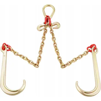 Řetěz Hák s řetězem nosnost 4898 KG, průměr oka řetězu 0,8 CM, Ocel manganová G80