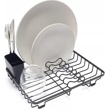 Organizace kuchyně ODKAPÁVAČ NA NÁDOBÍ KOMPAKTNÍ STOJAN NA TALÍŘE KOŠ NA PŘÍBORY 30 x 19 Cm