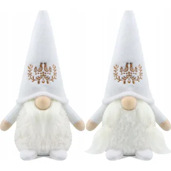 Vánoční dekorace ZIMNÍ SKŘÍTEK 2x VÁNOČNÍ SKŘÍTEK DEKORACE VÁNOCE BÍLÝ