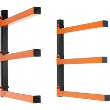 Žebřík DVOUDÍLNÝ SKLÁDACÍ DRŽÁK NA ZEĎ PRO ŽEBŘÍK DO GARÁŽE, NOSNOST 200 KG