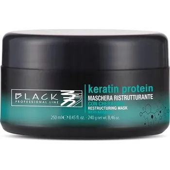 Vlasová regenerace Black 250 ml restrukturalizační maska na vlasy s keratinem