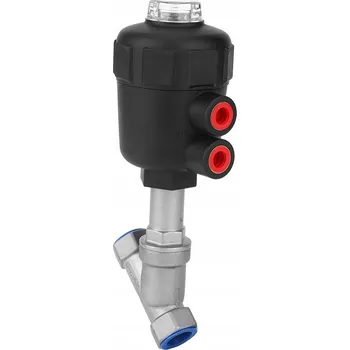 Ventil PNEUMATICKÝ ÚHLOVÝ VENTIL DN15 1/2 PALCE TALÍŘOVÝ ŠIKMÝ