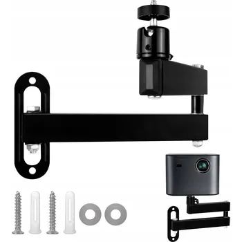 Televizní držák DRŽÁK PROJEKTORU NA ZEĎ NASTAVITELNÝ NOSNOST AŽ 3KG ROBUSTNÍ