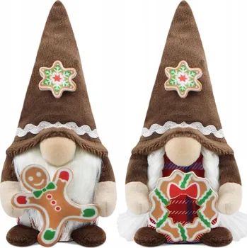 Vánoční dekorace ZIMNÍ SKŘÍTEK 2x VÁNOČNÍ SKŘÍTEK DEKORACE VÁNOCE SVÁTKY GNÓM