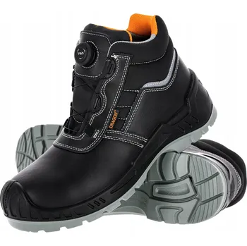 Pracovní obuv Bezpečnostní kožené boty kotníkové s ocelovou špičkou Reis TITAN-GLAT-T BP vel. 42