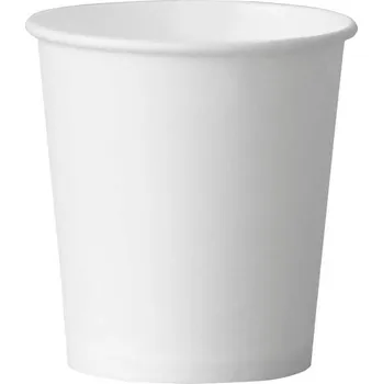 Jednorázové nádobí Papírové kelímky Kram gsk0170 100 ml bílé 100 kusů