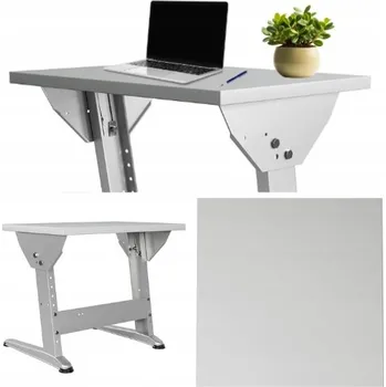 Psací stůl Obdélníkový psací stůl KESSLER PRO 69,5 x 50 x 76 cm, odstíny šedé