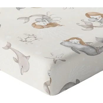 Prostěradlo PROSTĚRADLO DĚTSKOU POSTÝLKU 160x80 S VYPADAJÍCÍM PÁSEM HRUBÁ BAVLNA 100% POLSKÝ VÝROBEK