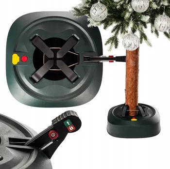 Stojánek na vánoční stromek Stojan NA VÁNOČNÍ STROMEK s nožním pedálem pod stromeček podstavec držák stromku s nádobou na vodu