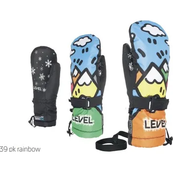 Level Junior Mitt 39 PK Rainbow – dětské lyžařské palčáky Velikost: III