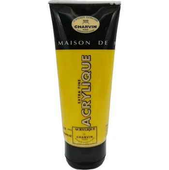 Vodová barva Charvin Paris Akrylová barva Extra Fine French Primary Yellow 108 tuba 200ml