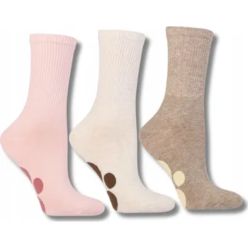 Dámské ponožky 3x Dámské bavlněné sportovní Ponožky bavlna 3-BALENÍ Moraj 38-41