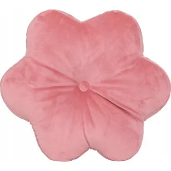 Polštář POLŠTÁŘ POLŠTÁŘ RŮŽOVÝ TVAR KVĚTU AMELIA 38 X 38 X 8 CM