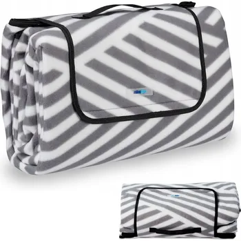 Pikniková deka PIKNIKOVÁ DEKA XL 200 x 200 cm FLEECOVÁ VODĚODOLNÁ PLÁŽOVÁ DEKA KEMPINGOVÁ