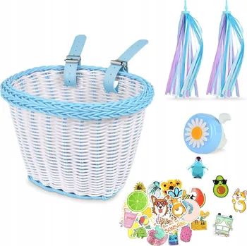 Košík na láhev KOŠÍK NA KOLO PŘEDNÍ DĚTSKÝ MODRÝ KOŠ NA KOLO