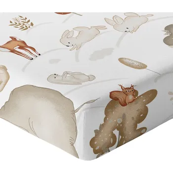 Prostěradlo PROSTĚRADLO DĚTSKOU POSTÝLKU 160x80 S VYPADAJÍCÍM PÁSEM HRUBÁ BAVLNA 100% POLSKÝ VÝROBEK