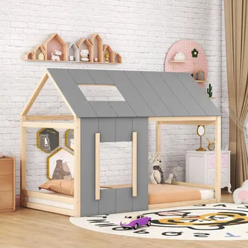 Postel Jednolůžková dřevěná postel Arhatreya 90x200, béžové odstíny