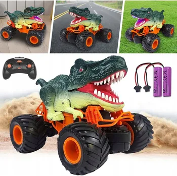 RC model auta DINOSAURUS NA DÁLKOVÉ OVLÁDÁNÍ PRO DĚTI, MONSTER TRUCK AUTO NA OVLÁDÁNÍ