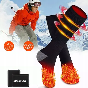 Pánské ponožky VYHŘÍVANÉ ELEKTRICKÉ PONOŽKY / PODKOLENKY 5000mAh - TERMO PONOŽKY NA ZIMU