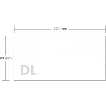 Obálka Obálka DL bez okénka (110 x 220 mm) bílá