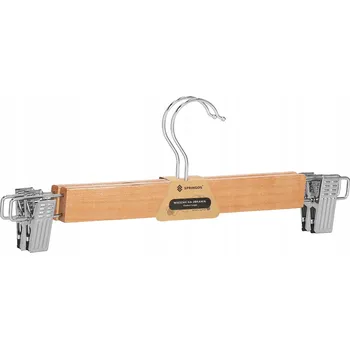 Ramínko Šatní ramínko dřevěný Springos béžové odstíny