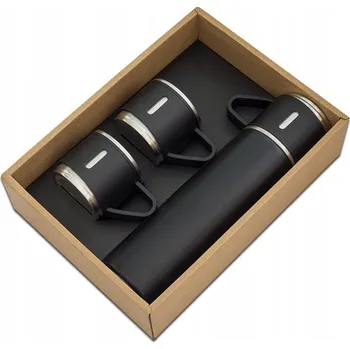 Termoska Termoska s hrnky Attu 500 ml, černý