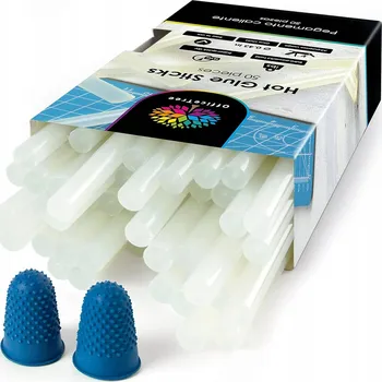 Tavná pistole PISTOLE NA LEPENÍ 50 KUSŮ SAMOLEPÍCÍ TYČINKY 200x11 mm UNIVERZÁLNÍ