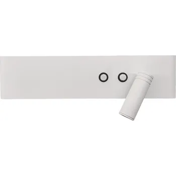 Nástěnné svítidlo LED Nástěnné bodové svítidlo RESORT LED/10W/230V + LED/3W bílá pravá