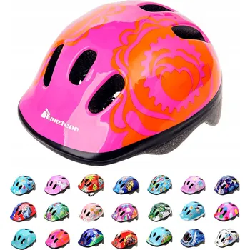 Cyklistická přilba DĚTSKÁ CYKLISTICKÁ PŘILBA NA KOLO 2+ PRO DĚTI OCHRANNÁ PŘILBA 48 - 52 cm