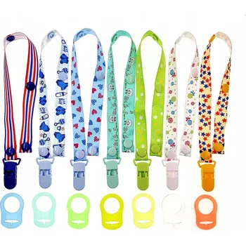 klip na dudlíky Klip na dudlík ŁAŃCUSZEK NA SMOCZEK X7 UCHWYT SMOCZEK vícebarevný