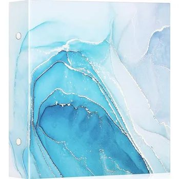 Fotoalbum FOTOALBUM NA 1000 FOTEK Z EKOKŮŽE, KAPSY 10x15 cm, MODRÝ, XXL