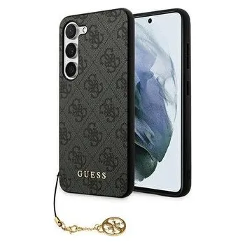 Pouzdro na mobilní telefon Guess 4G Charms Zadní Kryt pro Samsung Galaxy A55 5G Grey